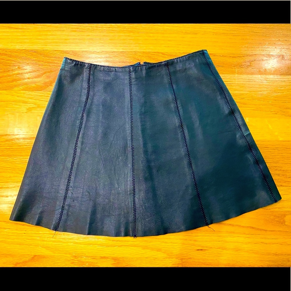Vintage Leather skirt beautifully made in France